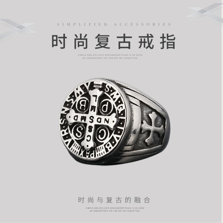PAMTIER Men's Stainless Steel Crocodile Shape Biker Ring | Domineering Design, Silver & Black Tone, Hypoallergenic