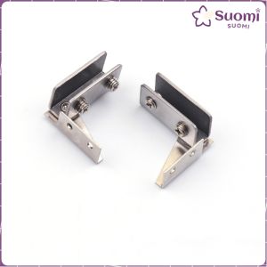 Suomi Non-perforated Glass Door Hinge Wine Display Cabinet Hinge Mounted Hinge Set