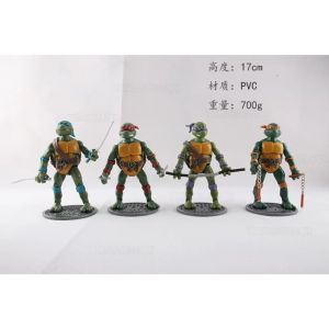 2026 Classic 4-Style Ninja Turtles Collectible Models with Base Retro Figurines Display Piece