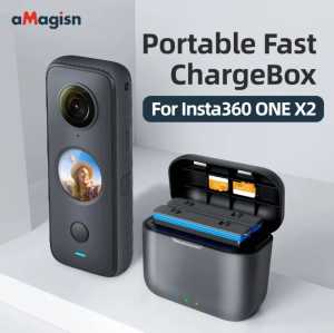 Dual Charger Hub Fast Charging Box for Insta360 One X2 aMagisn AX11 Insta 360