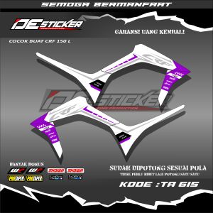 Striping Sticker Variasi Motor Honda CRF 150 L Stiker List (TA615) Semi Full Original