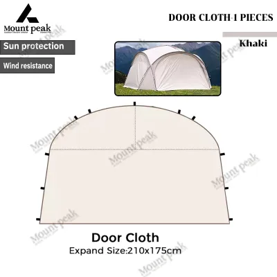 Dome Tent Shelter 210D Black Coating Portable Dome Tent Camping MOUNT PEAK Dome Shelter Flysheet Tarp Camping Khemah 穹顶帐篷