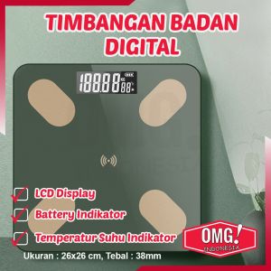 SMART TIMBANGAN BADAN DIGITAL Smart Scale Body Fat Elektrik Mini Karakter Diet Weight Diet LCD Display Olahraga Gym 180 kg