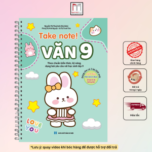 Sách - Take note Văn 9! (có lò xo 80K) dùng cho cả 3 bộ SGK mới: cánh diều kết nối chân trời (Nguyễn Thị Thủy Anh) 80k