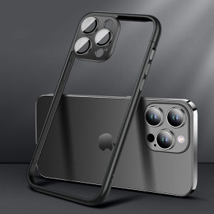Crashstar Không Có ốp lưng Spliced Khung vỏ điện thoại Với Ống Kính Phim Cho iPhone 15 14 Pro Max Cộng Với 13 12 Pro Max Sáng Tạo Ốp điện thoại Làm Mát Điện Thoại Bìa Với Ống Kính bọc hoàn toàn Máy Ảnh Bảo Vệ