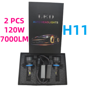 LED Headlight Bulb H11 120W 7000LM-Lampu Mobil TerangHemat Energiuntuk Berkendara Aman diMalam Hari