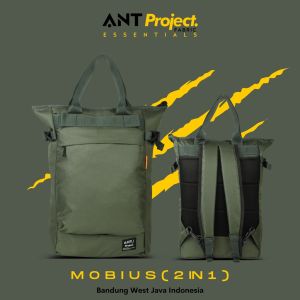 EVERLAST - Ransel Pria MOBIUS 2 in 1 Hitam  - Backpack Pria 2 Mode Tote Bag