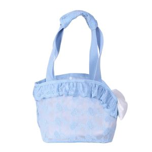 FMSRZX Di động Túi đựng mèo cưng Đa chức năng Lưới ren Túi xách hình mèo Túi đeo vai Dễ thương Túi đựng chó con Dành cho chó nhỏ