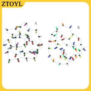 ZTOYL 1m Nhà búp bê thu nhỏ một chuỗi đèn giáng sinh bằng nhựa nhiều màu