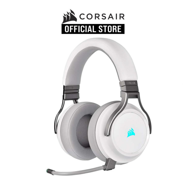 CORSAIR VIRTUOSO RGB WIRELESS High-Fidelity Gaming Headset — White