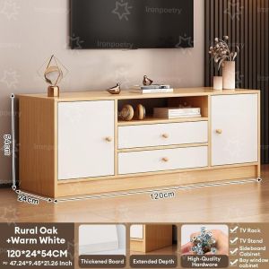 lron Poetry.PH TV Cabinet High Quality TV Stand Modern Simple Living Room Bedroom Furniture TV Rack