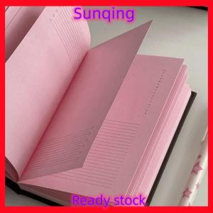 SQ Stationery [Flash Sale] สมุดโน้ตสีชมพูช็อกโกแลตสตรอเบอร์รี่สมุดวางแผน A6น่ารักสมุดบันทึกน่ารักสำหรับบันทึกการเดินทางของขวัญไดอารี่สำหรับเด็กผู้หญิง