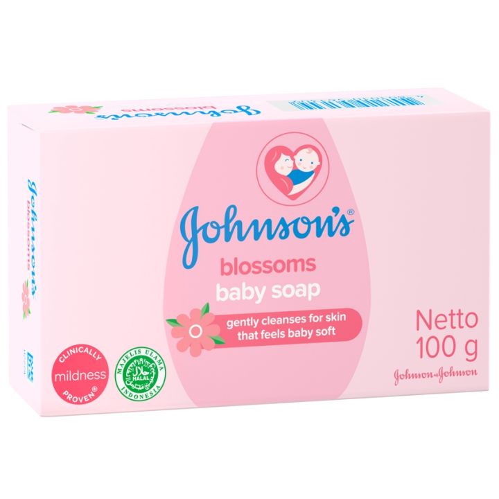 COD [ASERA] JOHNSONS BABY BLOSSOMS SOAP 100G SABUN BATANG BAYI