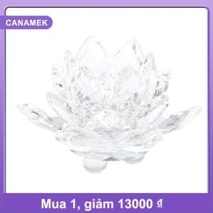 【CANAMEK】 60Mm Thạch Anh Pha Lê Hoa Sen Thủ Công Mỹ Nghệ Thủy Tinh Phong Thủy Đồ Trang Trí Bức Tượng Nhà Đám Cưới Đảng Trang Trí Nội Thất Quà Tặng Lưu Niệm May Mắn Pha Lê Hoa Sen Trang Trí