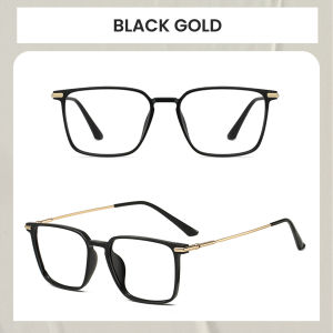 Berrybarton Kacamata Kotak Titanium TR Lentur Lensa Minus Anti Radiasi Bluecromic Pria Wanita JH005