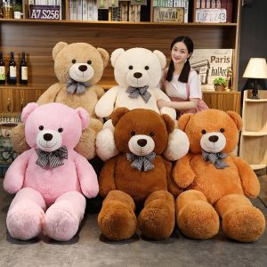 DENOSWIM 40/60/80cm Big Size Teddy Bear Stuffed Toy Kids Animal Soft Pillow Boys Girls Birthday Gift Plush Toy