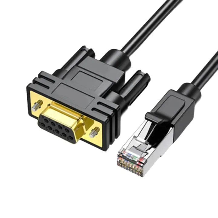 Rs232 Rj45 Cable Double Shielded RJ45 To RS232 Console Cable 4.92Ft For Stable Signal ...