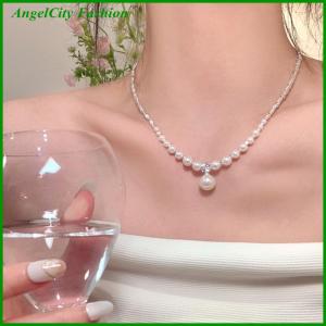 AngelCity Fashion Store Fashion Advanced Sense s Necklace For Women Girls Simple Pendant Clavicle Chain Party Jewelry Accessories Gifts