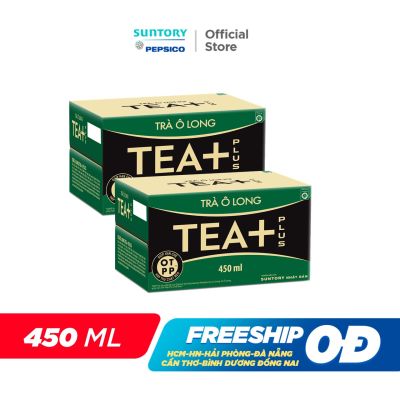 [SALE 15.7-VC ĐẾN 17%]Combo 2 Thùng 24 Chai Trà Ô long Tea+ (450ml /chai)
