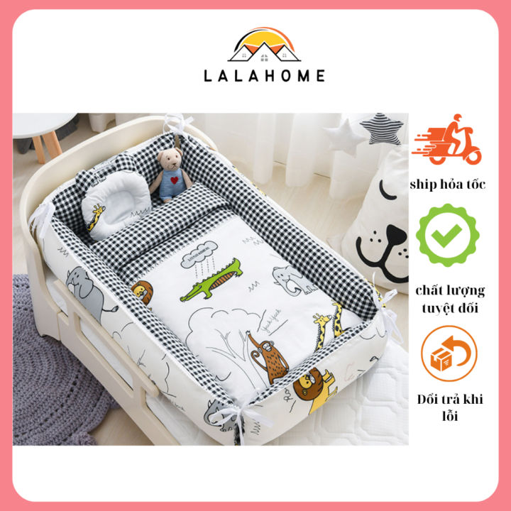 Nôi cho bé kèm gối và chăn, Nôi ngủ chung giường cho bé, Nôi cũi cho bé ...