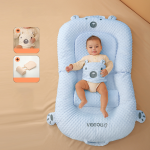 Đệm ngủ kết hợp 2 lớp vải (sire đại) dành cho trẻ sơ sinh từ 0 đến 4 tuổisản phẩm gồm 4 chi tiết cho bé