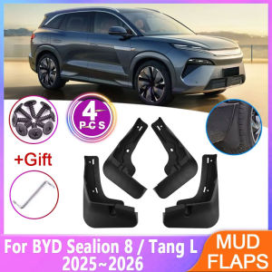 For BYD Sealion 8 Tang L 2025 2026 4PCS Car Fender Mudflaps Anti-splash Mud Flap Guard Auto Mudguards Parts Tools Accessories
