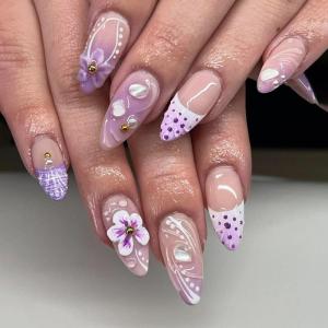 Press on NailFake Nail Stick Glues on Nail False Nail Acrylic Nail Artificial False Nail for DIY Nail Art Designs