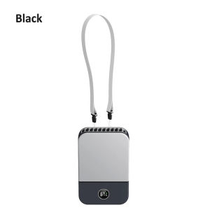 Portable Waist Fan OutdoorHanging Neck Fan 3 Gear Strong Wind Bladeless Waist Neck Fan Air Cooler USB Fan 2000Mah
