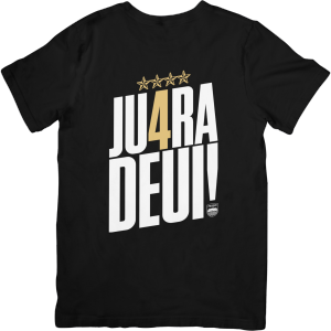 Kaos Persib Bandung Champions 2025 Cotton Knitto - T-Shirt Bola DTF Printing Pria Wanita