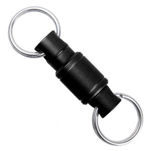 Smooth Titaniums Keyring Detachable Double Hook Carabiner Car Key Holder For Secure And Quick Key Attachment