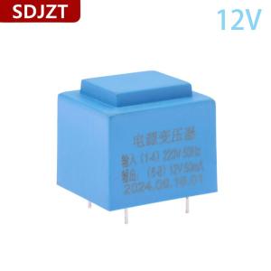 [COD] SDJZT ปลั๊กไฟปิดผนึกชนิดมินิขนาด0.5W 220V ถึง12V บอร์ด PCB หม้อแปลงแบบมีห่อหุ้มกันน้ำ4ขา