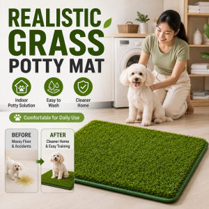 Durable Simulation Pet Grass Mat Puppy Toilet Lawn Dog Toilet Training Pad  Easy Clean Leak Proof Pet Supplies