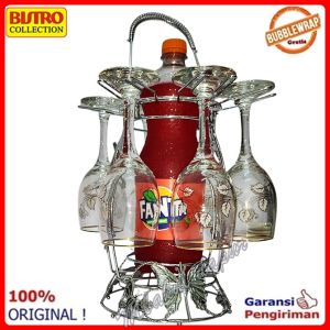 Rak Gelas Gantungan Alat Minum Gantungan Cangkir Alat Minum Stainless Bistro Kualitas Tebal