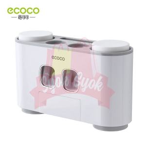 SyokSyok ECOCO Toothbrush Holder Auto Squeezing Toothpaste Dispenser Wall-mount Toothbrush Toothpaste Cup Bathroom