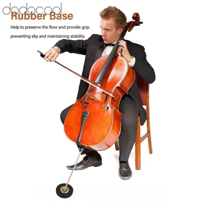 Dodocool Cello Pad Secure Fixation Cello Endpin Stop Brass Rubber Anti Slip Portable for Stage