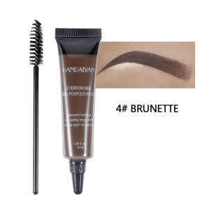 DORISNA Eyebrow Liquid Tattoo Cream Gel Waterproof Brow Tint Pomade Henna Eye Brow Makeup Brush Chocolate Brunette Color Eyebrow Pencil