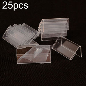 COUPLECOL Multifunction Shop Counter Clear Desk Sign Acrylic Display Stand Price Tag Table Decoration Label Holder