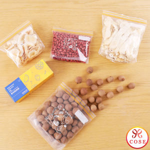 COSE Zip Lock Plastic Bag Transparent Ziplock Bag Zipper Bag Food Storage Bag Kitchen Storage Zipper Plastic Wrap Packaging Bag Resealable Plastic Bag Food Plastic Wrap Food Wrap Food Wrapping Plastic Paper 食物收纳袋子密封袋透明袋子
