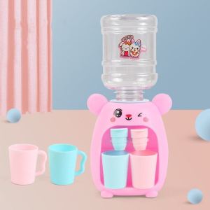 DENOSWIM Kawaii Stuff Miniature Kitchen Play House Toys Mini Rabbit Drink Water Dispenser Toys for Kids Girls 2 – 6 Years