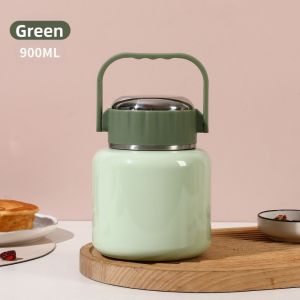 MECOME Large Capacity Stewing Cup Portable Leak-Proof Storage Food Jar 900ML Stewing Pot