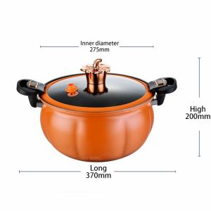 YQ 8L pot meat cooker rice cooker gas micro pressure pot stew pan nonstick cooking pot