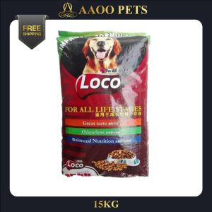 [AAOO Pets] Pro Mills LOCO Dog Food 15KG ( Lamb  Chicken ) - ProMills / Dog Food / Pet Food / Dry Food Dog Food / Pet Food / Dog Dry Food / Makanan Anjing / Dog Food Dry Food / Makanan Anjing Kering / Dry Food