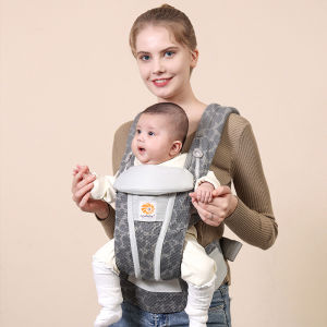 Ergo Baby Omni Breeze ทั้งหมดในหนึ่งกระเป๋าเป้อุ้มเด็กมีรูระบายอากาศตาข่าย0-48เดือน