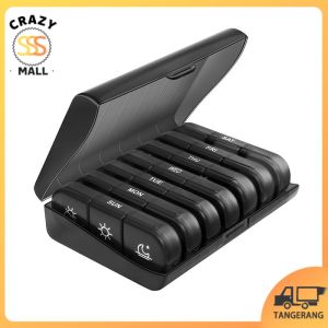 Kotak Pil Mingguan Kotak Pil Kotak Pil Kotak Obat 7 Hari Tempat Obat Harian Bepergian Portabel Berkapasitas Besar