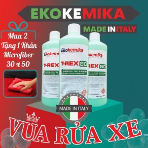 Dung dịch rửa xe không chạm ekokemika T-REX 80 1L Làm Sạch Nhanh Đất Đỏ Bùn Cặn Bẩn Bám Lâu Ngày