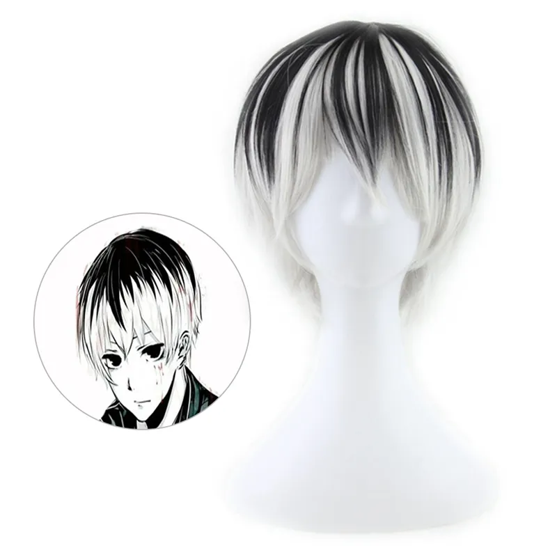 Black kaneki ken wig best sale