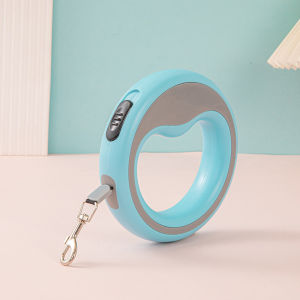 Teekland Retractable Dog Leash 2.5M Automatic Retractable Pet Walking Leash Circular Ergonomic One‑Hand Lock Design Lightweight Anti‑Slip Handle for Small Medium Dogs & Cats