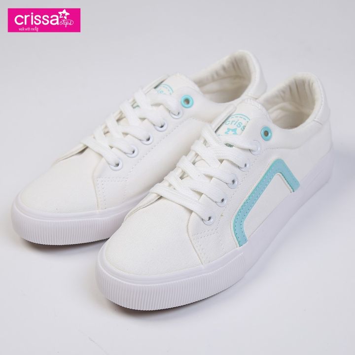 Crissa Steps Ladies Lace Up Shoes CSC06-0740 (White) Casual