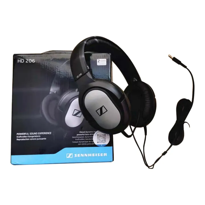 Ear Headphone Sennheiser Hd 206 With Mic Sennheiser HD 206 Closed-Back Over  Ear Headphones HD206 Lazada