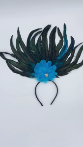 Modern Feather Hairband Fashionable Headband Festival Hair Decoration for Women Adds Elegance to Any Outfit or Event